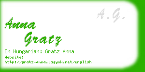 anna gratz business card